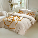 BlossomDream Set - Elegant Snuggly Täcke Med Blomsterdesign Carvallo