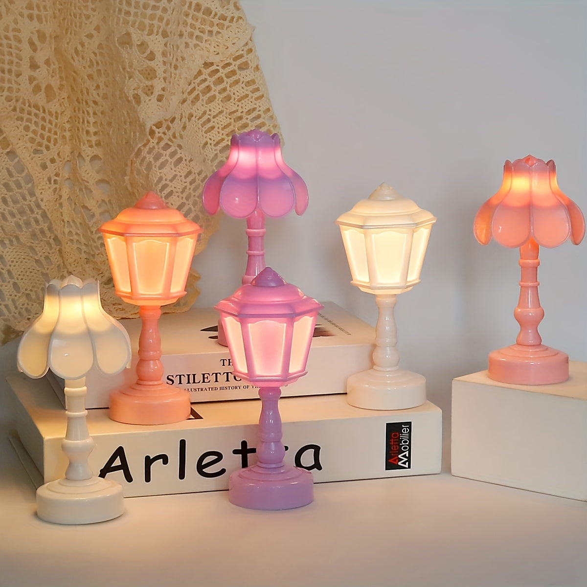 UmbrellaGlow - Charmig Minilampa i Vintage Stil Carvallo