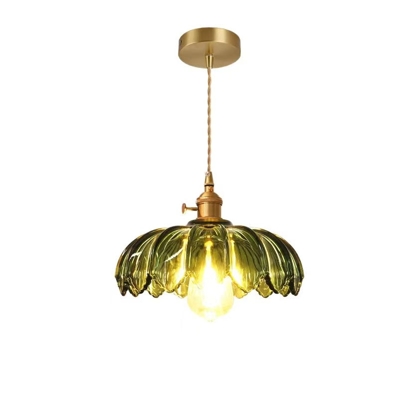 Pendellampa Vintage Glas Hängande Lampa Carvallo