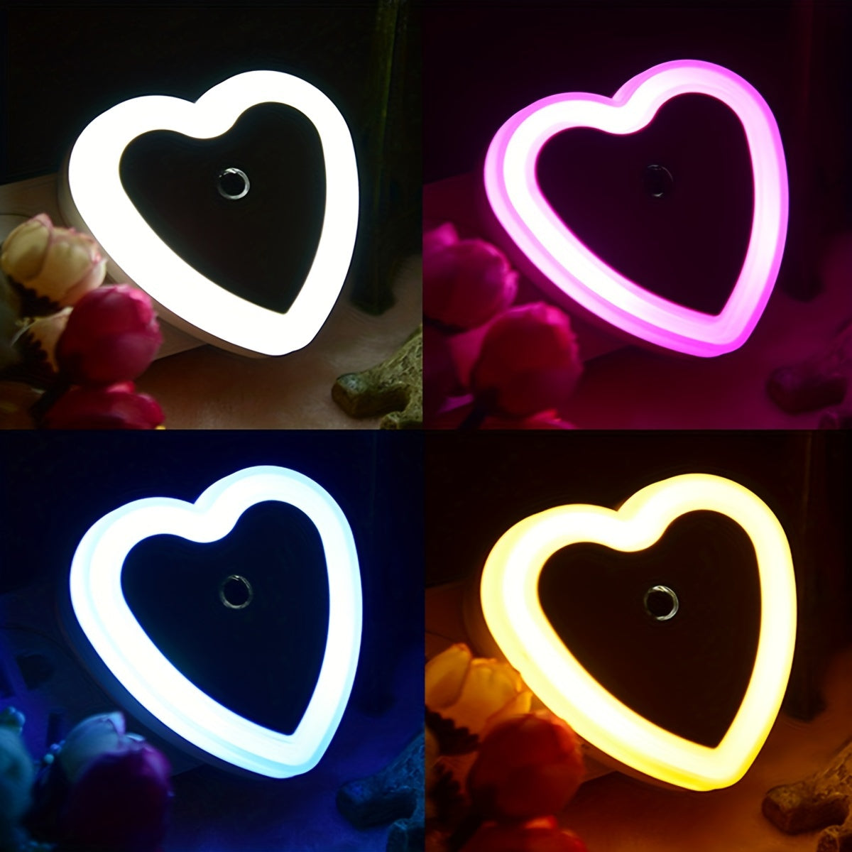 HeartGlow LED Nattljus - Smart Skymning-till- Gryning Nattbelysning Carvallo