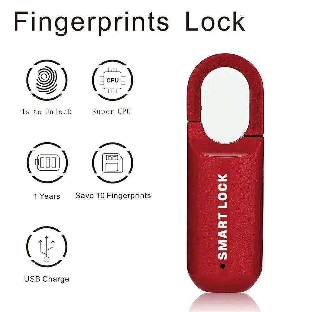 Smart Fingerprint Padlock – Nyckellös Biometrisk Säkerhetslås Carvallo