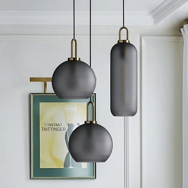 CrystalHue Light - Nordisk glaskula pendellampa Carvallo