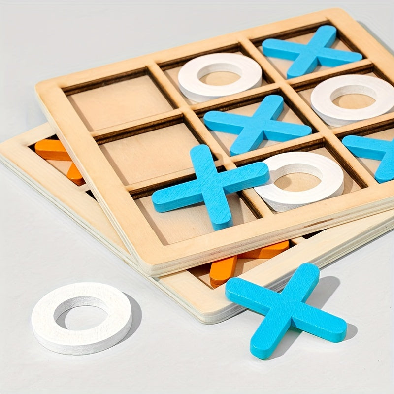 Trä Tic Tac Toe Barn Pusselspel Carvallo