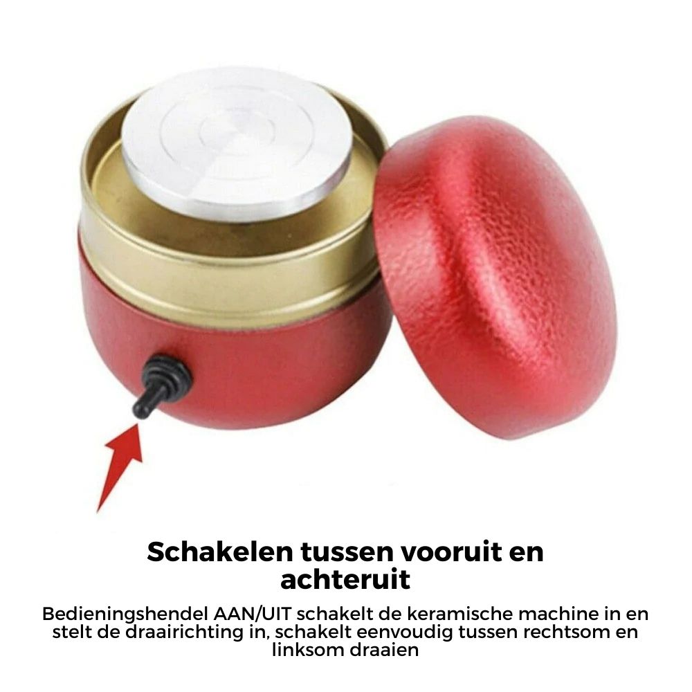 ClayCrafter – Mini elektrisk keramikhjul | Bärbar gör-det-själv-keramisk hantverksmaskin MILA Sverige