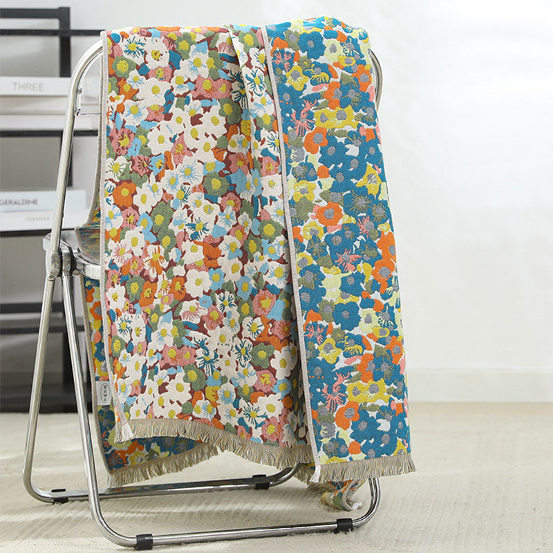 Målning Stil Blomma Vändbar Bomull Handduk 80cm x 160cm Carvallo