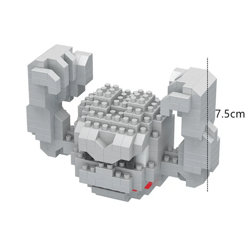 Poke Karaktärs Nanoblocks Anime Byggklossar-Byggsats-BB-Geodude-Hemnix