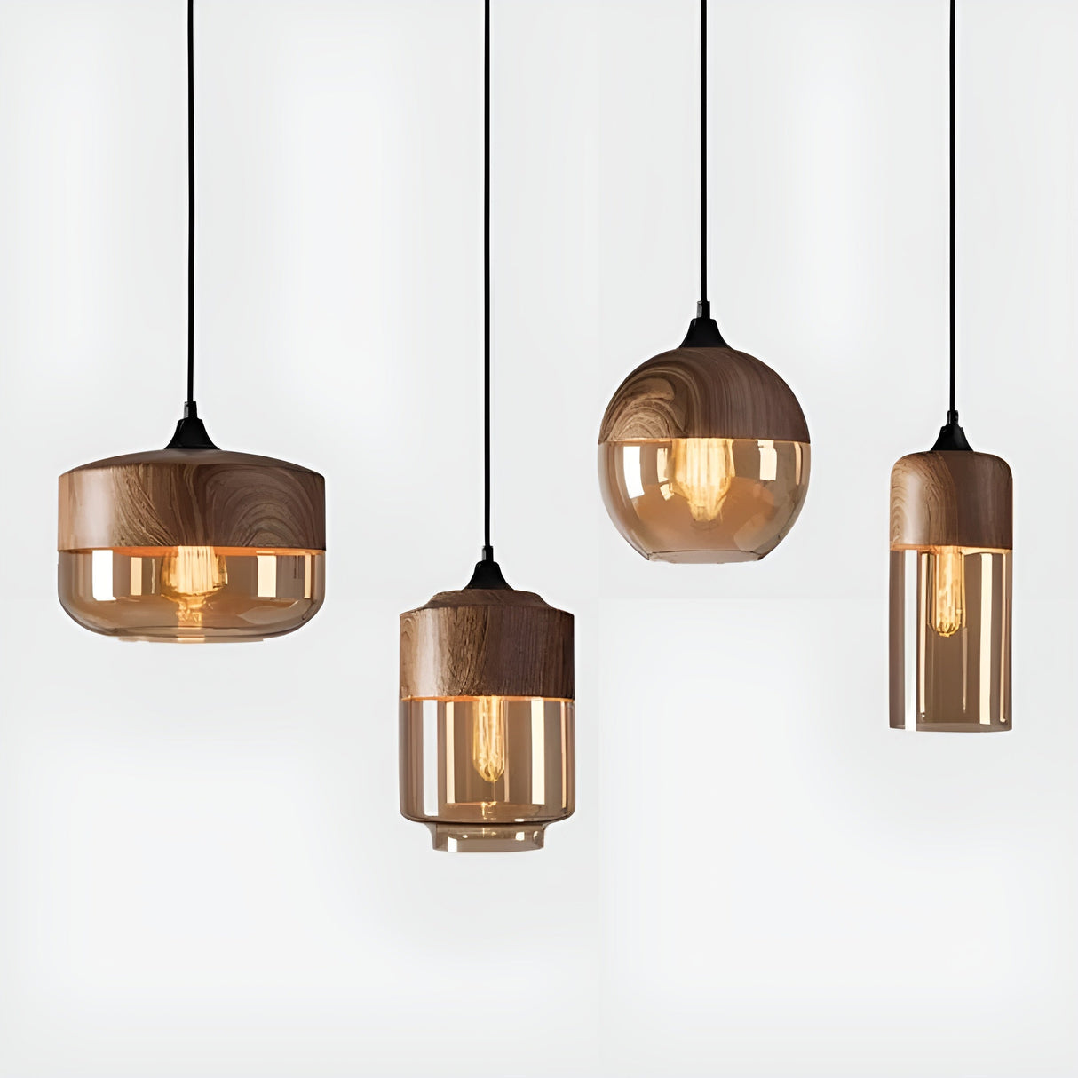 ModiGlass Light - Modern trädlampa i tonat glas Carvallo