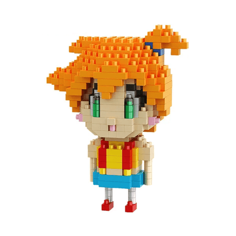 Poke Karaktärs Nanoblocks Anime Byggklossar-Byggsats-BB-Misty-Hemnix