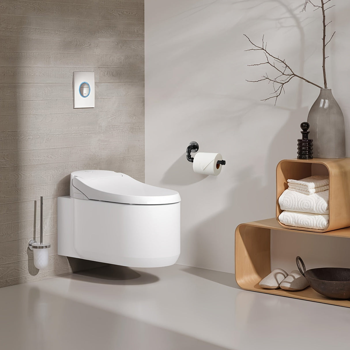 Industriell Toalettpapperhållare - För ett Stilrent Badrum Carvallo