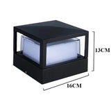 Carvallo - Solcellerdrevet utomhus pelarlampa med elegant spotlight-design för stigar Carvallo