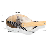 PurrMount Board - Väggmonterad kattklättrande bräda med klösträd Carvallo