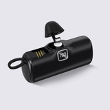 Bärbar Mini Powerbank 5000mAh-Personligt-BB-Svart-Apple-Hemnix