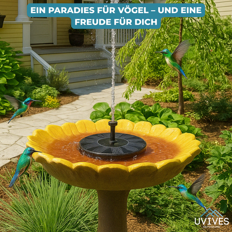 AquaBloom™ – Solart fontän för lugn och elegans i trädgården Carvallo