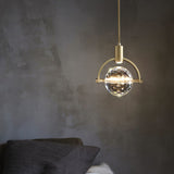 Modern ring kristall LED taklampa Carvallo