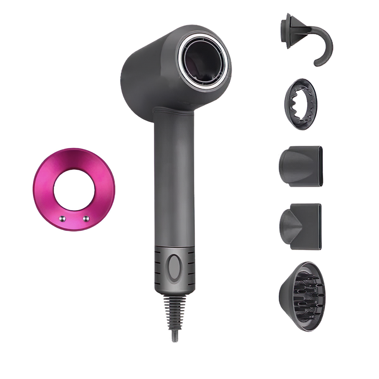 Hårfön med jonteknologi och munstycke Carvallo