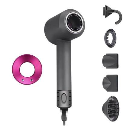 Hårfön med jonteknologi och munstycke Carvallo