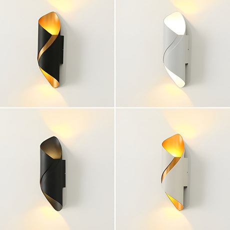 Vägglampa modern svart aluminium utomhus vägglampa Carvallo