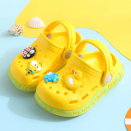 Sommar Sandaler Tofflor för Barn EVA-Barn-BB-Gul-18-19-Hemnix