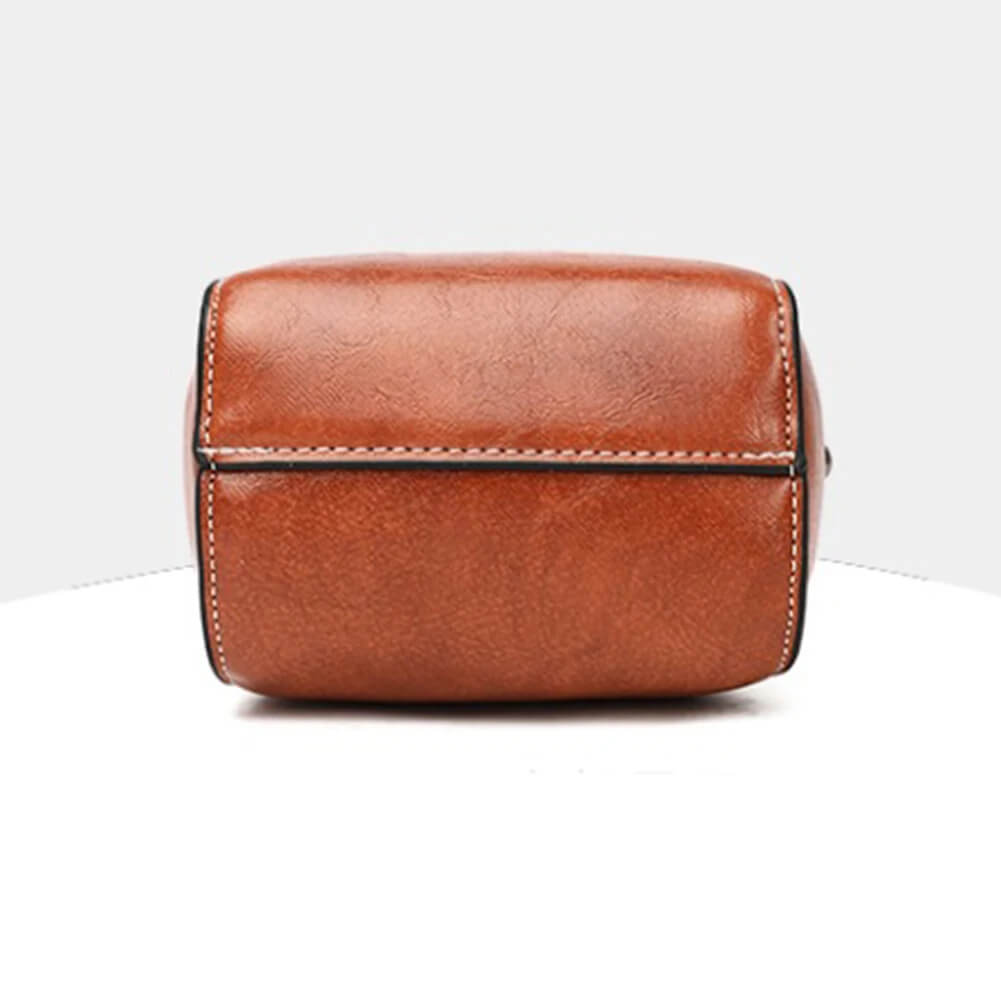 Vintage Crossbody Läderväska för Kvinnor - Justerbar Axelrem, Kompakt Design och Elegant Stil-Handväska-BB-Hemnix