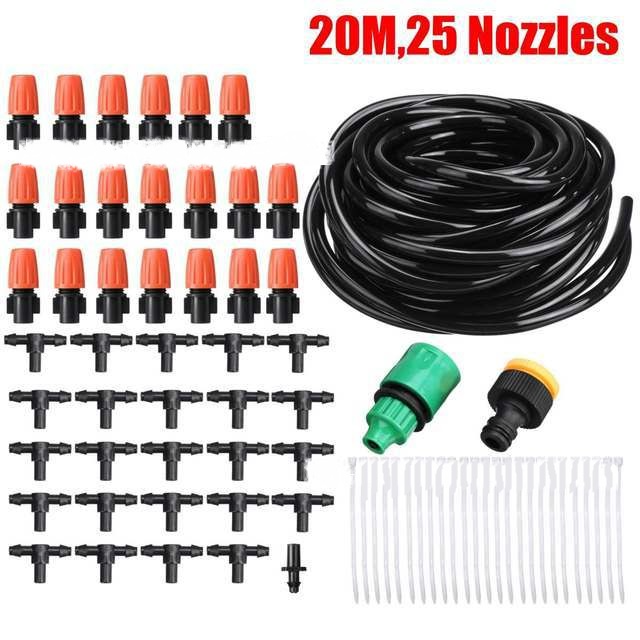 Automatisk bevattningssystem Set – Droppbevattning för trädgårdsväxter Carvallo