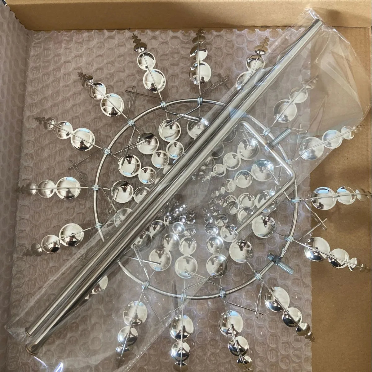 Ny Anti-Rost Magisk Metall Vindmolle-Kinetiska Metall Vindsnurror Carvallo