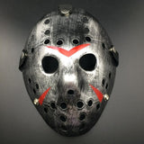 Jason Hockey Mask-Utklädnad-BB-Silver-Hemnix