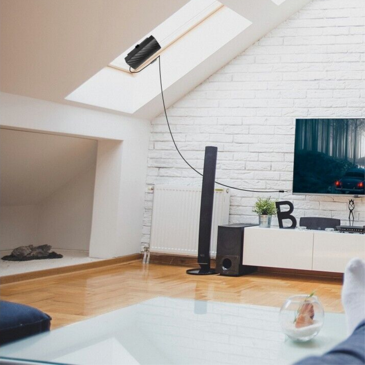 TV-antenn Inomhus 4K Lång räckvidd Antenn Carvallo