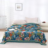 Wildflower Botanical Lykke Cotton Blanket Carvallo