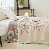Versailles-inspired reversible floral blanket Carvallo
