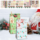 24x Flerfärgade Julklappspåsar - Färdiga Presentpåsar-Jul-BB-Hemnix