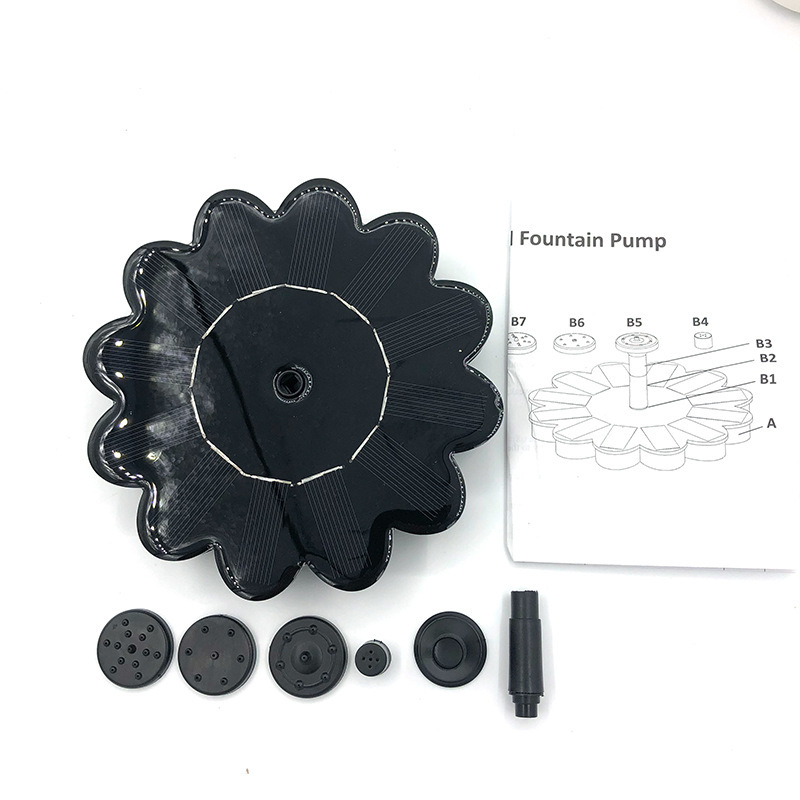 Solenerverkat fontän för trädgården – Blom-design vattenfontän för dammar och pooler Carvallo