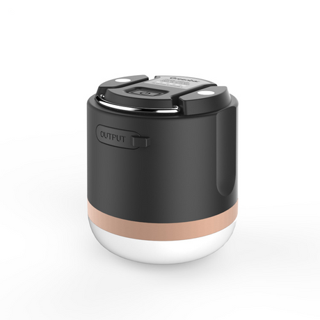 Bärbar LED Campinglampa med Powerbank – Uppladdningsbar, USB-port, för utomhus och nödsituationer Carvallo