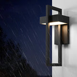 Utomhus Vägglampa Modern Svart LED Lampa Carvallo