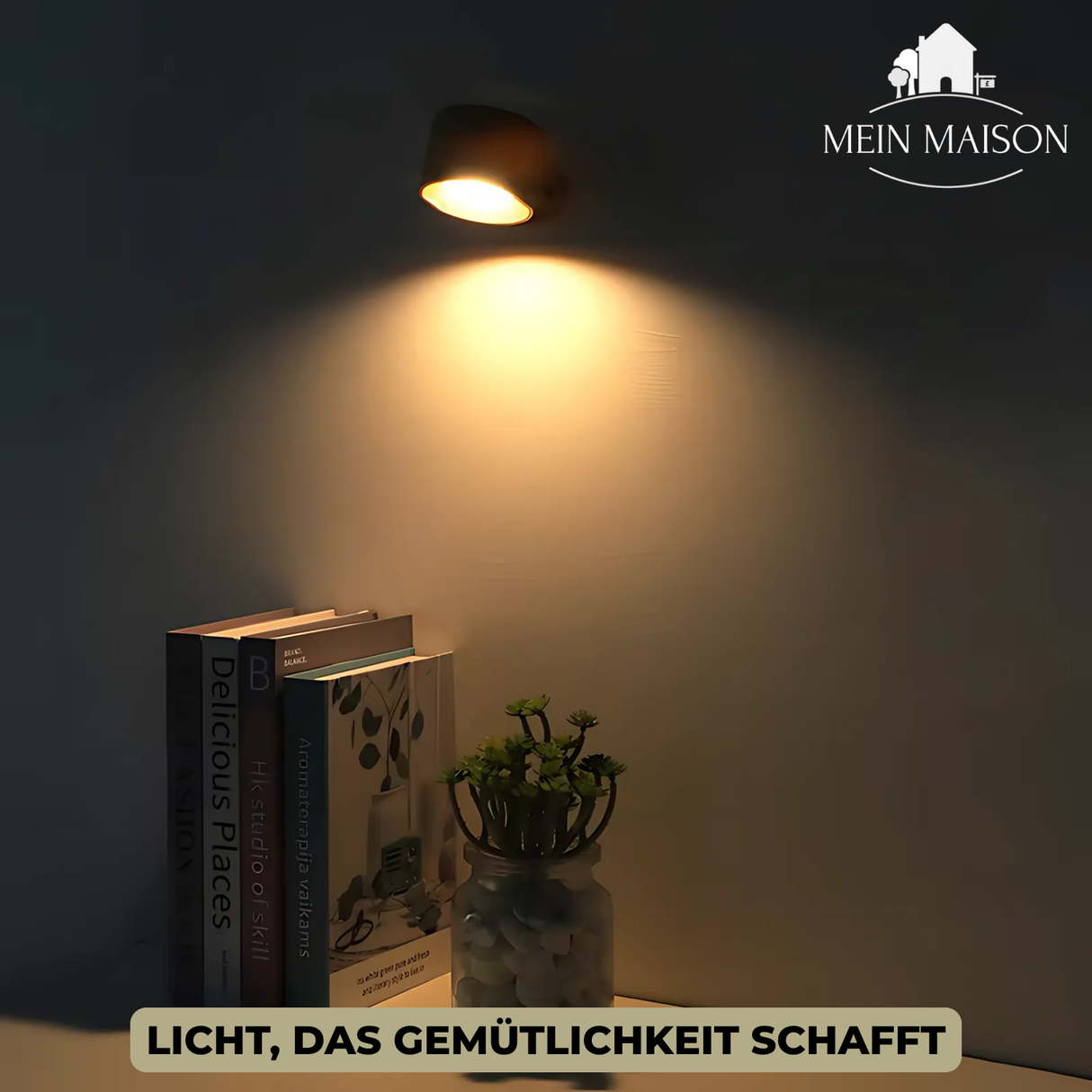 Carvallo LumiScandi | Trådlös & Återuppladdningsbar | Skandinavisk Design | Ekträ Carvallo