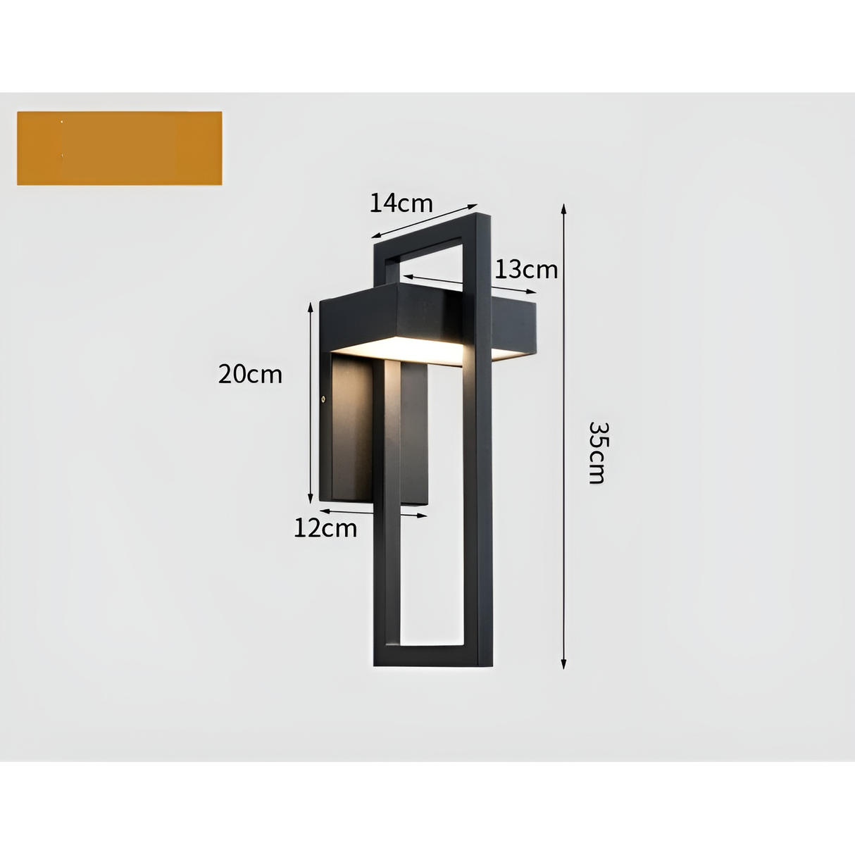 AstraGlow Ljus - Avslappnad utomhusvägglampa med skruvmontering Carvallo