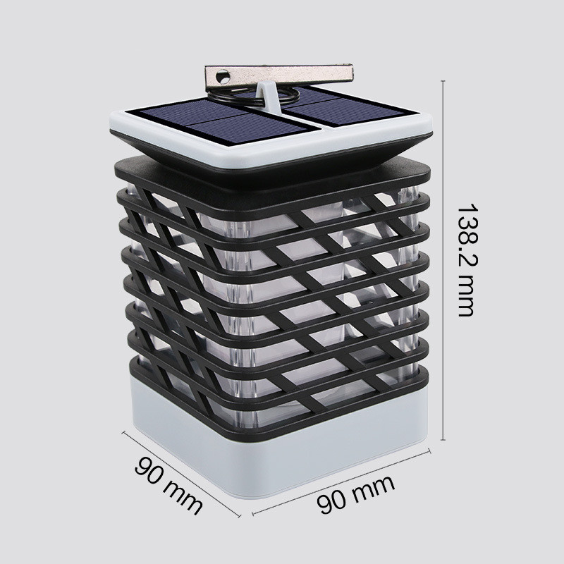 Solar LED Trädgårdslampa med rilldesign – Dekorativ utomhusbelysning för trädgård Carvallo