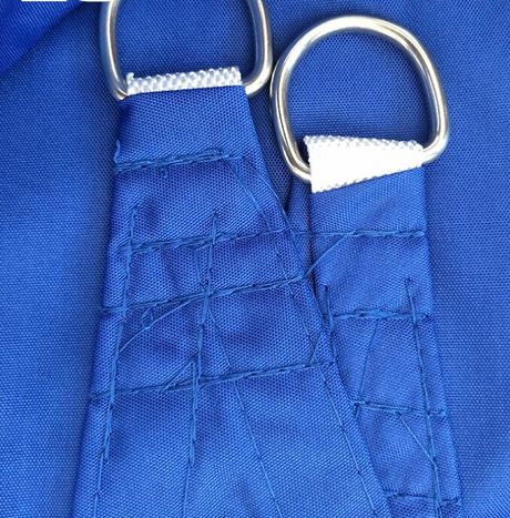 Rektangulärt solskydd – UV-beständigt solskyddssegel med rep Carvallo