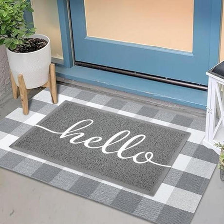 Varm Hälsning Modern Dörrmatta Carvallo