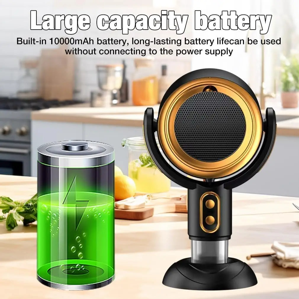 Bärbar Spiskåpa - Kraftfull, Uppladdningsbar och Perfekt för Alla Utrymmen Carvallo