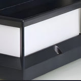 Trädgård Solar LED Postlampa Svart Aluminium Carvallo