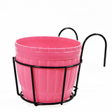 Praktisk krukställ med stabil metallram för balkong och terrass Carvallo