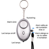 Litet Överfallslarm 130db 60min-Personligt-BB-Hemnix