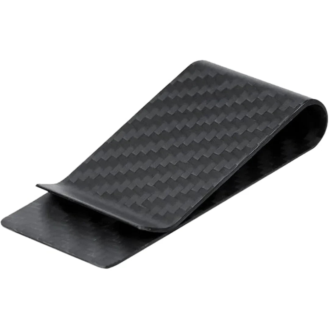 Elegant rostfritt stål korthållare & penningklämma - 2-pack Carvallo