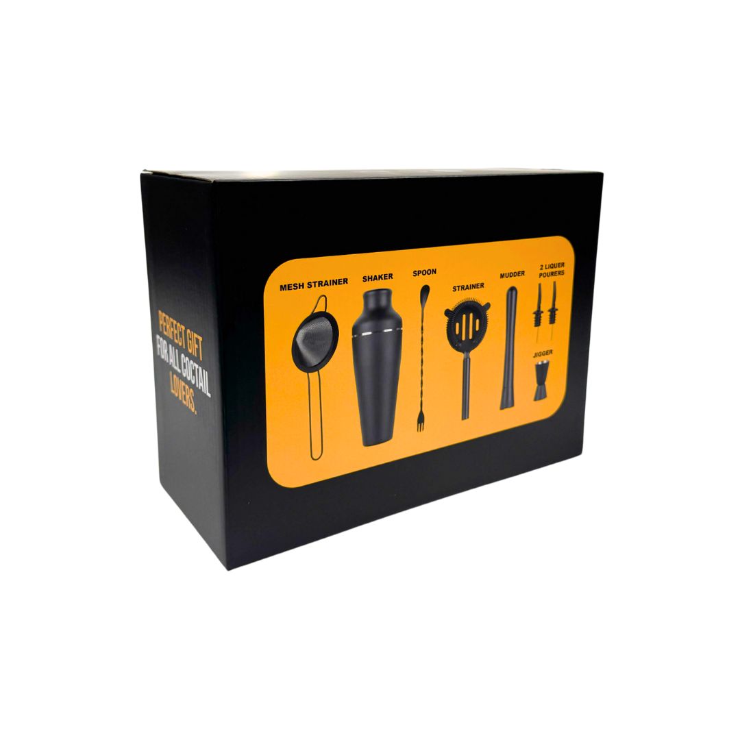 Cocktail Shaker Set med Ställ – 8-delars Barset för Hemmabaren Hemnix