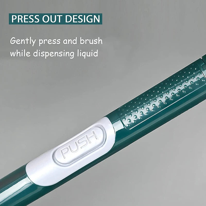 Hushålls utan hål vägghängande långhandtag silikontoalettborste Carvallo