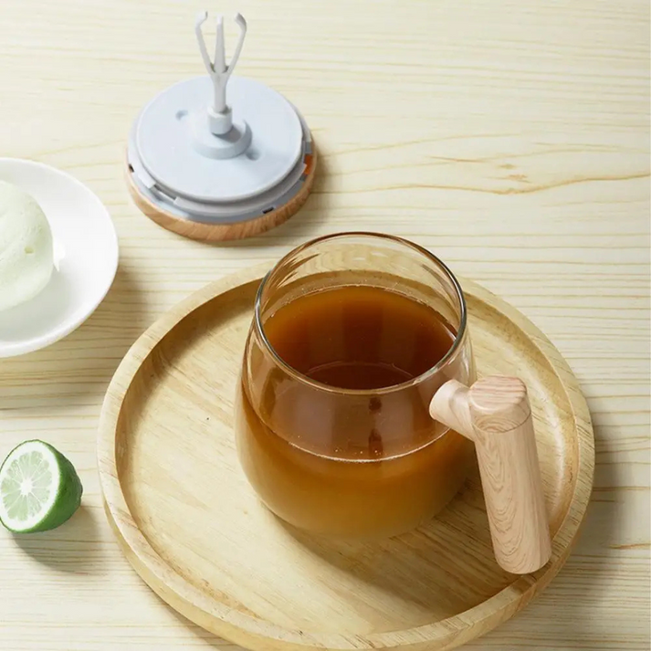 Carvallo – Självrörande mugg med spillfri lock och One-Touch-blandning Carvallo