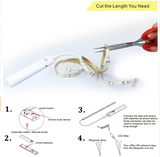 LED Ljuslister med fjärrkontroll – 2 meter flexibel strip för dekorativ belysning i skåp och hyllor Carvallo