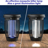 Solar Bug Zapper 2-i-1 Myggkiller Lampa – 4500V Inomhus & Utomhus Fluga Fälla Carvallo