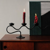 Tri Iron Twisted Candle Holder Carvallo