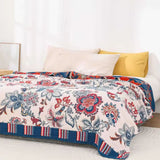 Retro Botanica Bliss Cotton Blanket Carvallo